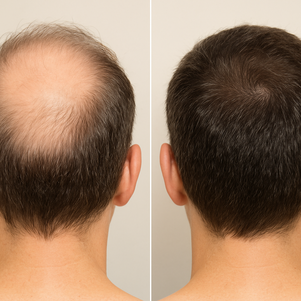 Before and after results for Marcus T.
